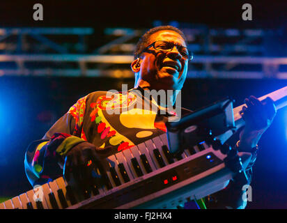 HERBIE HANCOCK preforms on the main stage at the MONTEREY JAZZ FESTIVAL Stock Photo