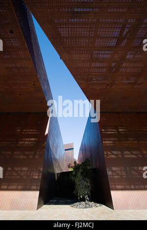 The new de Young Museum was built by the Pritzker price winning architects Herzog and de Meuron - San Francisco, California Stock Photo