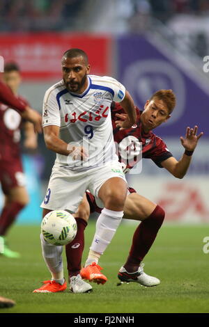 Hyogo, Japan. 27th Feb, 2016. Nilson (Ventforet) Football /Soccer : 2016 J1 League 1st stage match between Vissel Kobe 0-2 Ventforet Kofu at Noevir Stadium Kobe in Hyogo, Japan . © AFLO/Alamy Live News Stock Photo