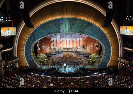 Los Angeles, USA. 28th Feb, 2016. The awarding ceremony of the 88th Academy Awards is held at the Dolby Theater in Los Angeles, the United States, on Feb. 28, 2016. Credit:  Valerie Durant/Xinhua/Alamy Live News Stock Photo