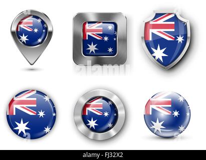 Country Flag Bages Stock Vector