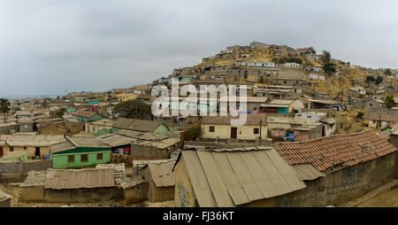 Slum of Sumbe, Angola, Africa Stock Photo