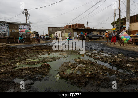 Life in Bairro Rangel, Luanda, Angola, Africa Stock Photo