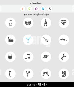 Wedding simply icons Stock Vector Image & Art - Alamy