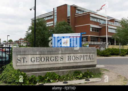 St George's Hospital, Tooting, London, UK Stock Photo