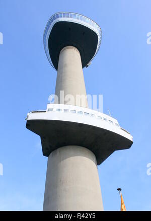 Higher platforms  of the 185m high Euromast  observation tower in Rotterdam, Netherlands Stock Photo