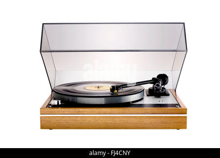 A cut out shot of a record player Stock Photo
