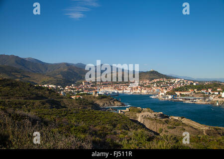 Port -Vendres harbour in Southern France. Stock Photo