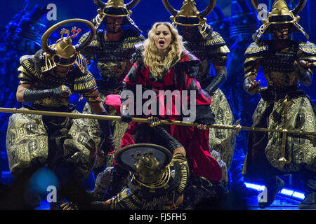 Madonna Performs in Turin Stock Photo