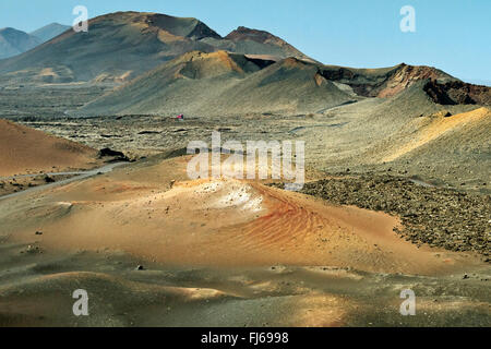 Volcanic Landscape National Park Timanfaya Lanzarote Spain Stock Photo