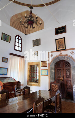 Library of Hafiz Ahmed Agha, Rhodes Town, Greece, Europe Stock Photo