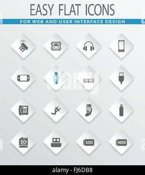 Set Of Icons For Mobile Phones And Web Apps Stock Vector Image & Art ...