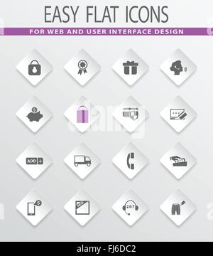 E-commerce icons set Stock Vector