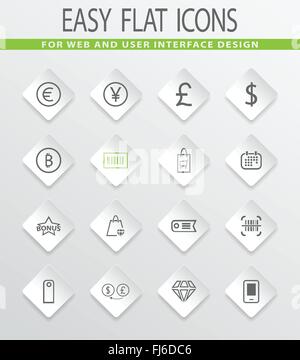 E-commerce icons set Stock Vector