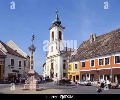 Fő tér (Main Square), Szentendre, Pest County, Central Hungary Region, Republic of Hungary Stock Photo