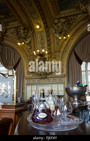 Interior of the restaurant Le Train Bleu Paris France Stock Photo