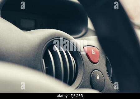 Hazard Lights Button Stock Photo