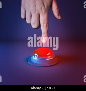 Do Not Press Red Button Stock Photo - Alamy