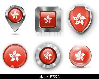 County Flag Bages Stock Vector