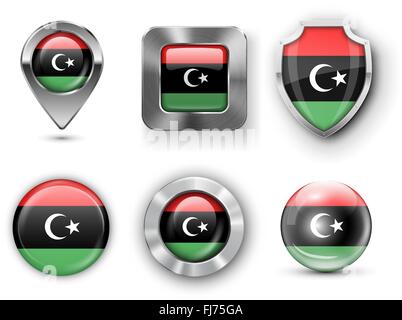 County Flag Bages Stock Vector