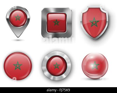 County Flag Bages Stock Vector
