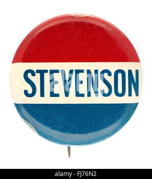 1952 US presidential campaign button for Adlai Stevenson Stock Photo