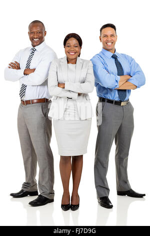confident multiracial business group arms crossed Stock Photo
