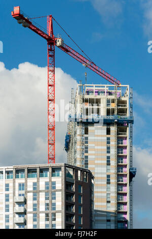 The 'One Greengate' apartments under construction, Greengate, Salford, Manchester, UK Stock Photo