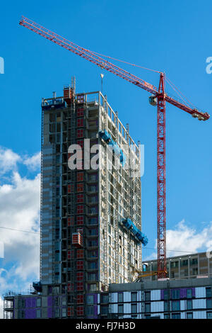 The 'One Greengate' apartments under construction, Greengate, Salford, Manchester, UK Stock Photo