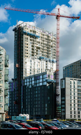 The 'One Greengate' apartments under construction, Greengate, Salford, Manchester, UK Stock Photo