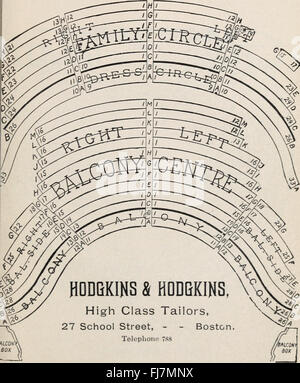 The Boston blue book - containing Boston, Brookline, Cambridge, Chestnut Hill and Milton (1898) Stock Photo