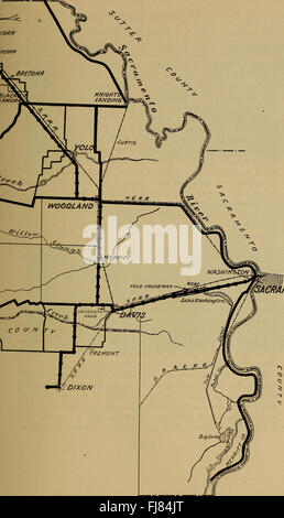 California highways; a descriptive record of road development by the state and by such counties as have paved highways (1920) Stock Photo