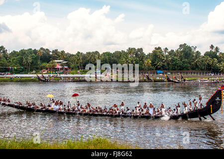 Snake boat race, onam festival, kerala, india, asia Stock Photo