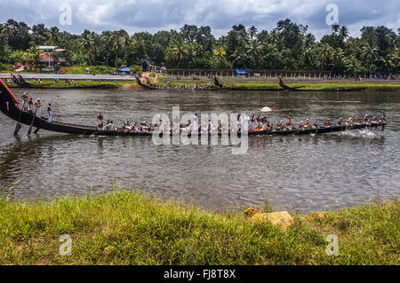 Snake boat race, onam festival, kerala, india, asia Stock Photo