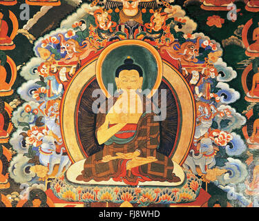 Buddha painting, India, Asia Stock Photo
