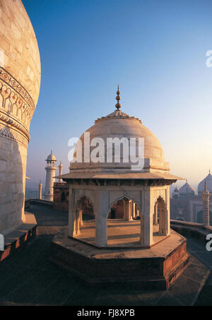 Top of taj mahal, agra, delhi, india, asia Stock Photo