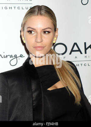 Dorothy Wang's birthday celebration at 1 OAK nightclub inside the Mirage Hotel & Casino  Featuring: Morgan Stewart Where: Las Vegas, Nevada, United States When: 29 Jan 2016 Stock Photo