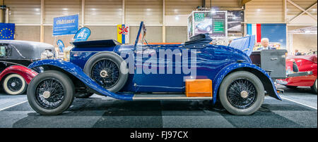 Vintage car Rolls-Royce 20HP (Twenty) Dokters Drophead Coupe, 1929. Stock Photo