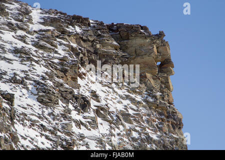 The mountains around the town of Longyearbyen, Spitsbergen (Svalbard). Norway Stock Photo