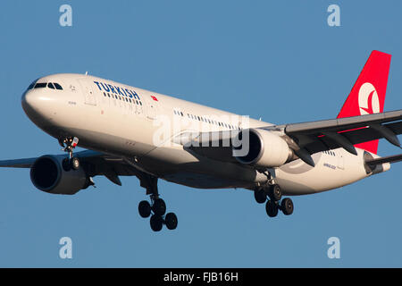 Turkish Airlines Airbus A330 Aircraft Stock Photo