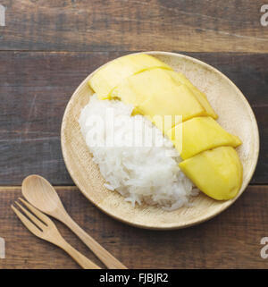 sticky rice and mango Stock Photo