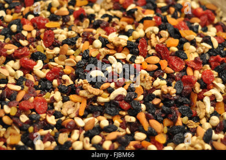 nuts and raisins Stock Photo
