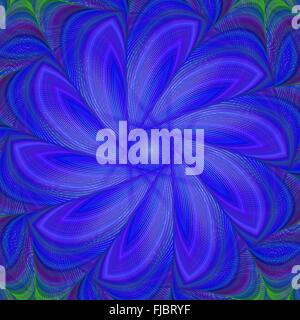 Blue abstract fractal background Stock Vector