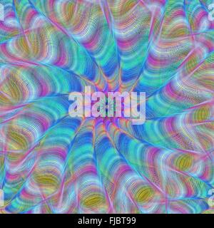 Abstract fractal swirl design background Stock Vector