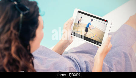 Composite image of view of lecture app Stock Photo