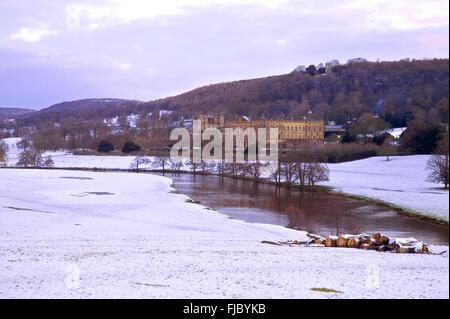 Chatsworth House Derbyshire Peak District Stock Photo