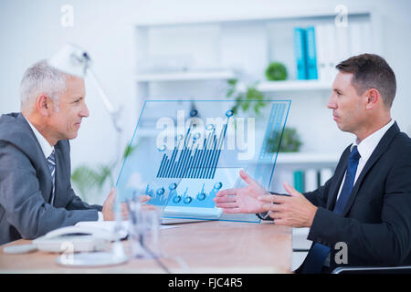 Composite image of two transfused patients lying on a medical bed Stock Photo