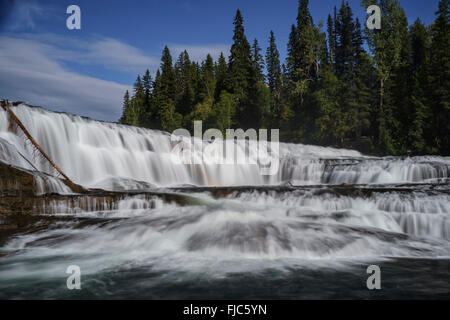 Dawson Falls, Wells Gray Provincial Park near Clearwater, British Columbia in the North Thompson Region, Canada Stock Photo