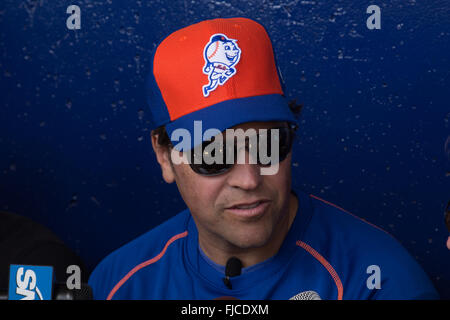 Port St Lucie, United States. 28th Feb, 2016. Mike Piazza visits New York Mets at Tradition Field in Port St Lucie, Florida. © Louise Wateridge/Pacific Press/Alamy Live News Stock Photo