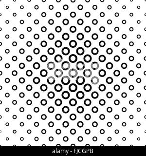 Repeating black white ring pattern Stock Vector